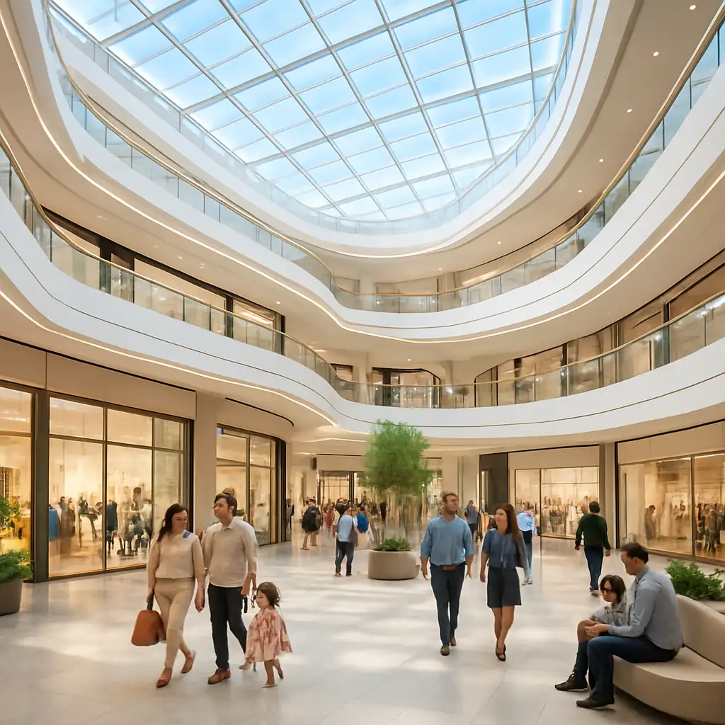 Không gian mua sắm sang trọng bên trong Crescent Mall