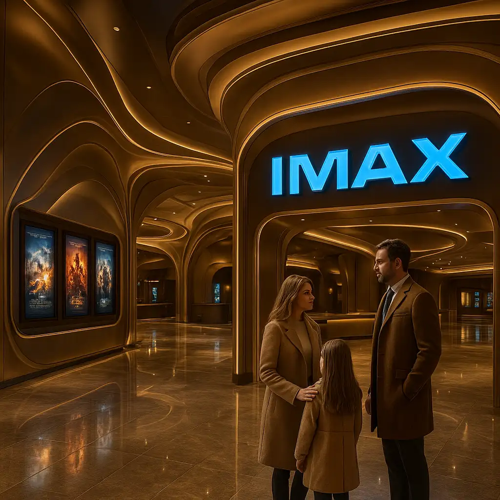 Sảnh chờ rạp chiếu phim CGV sang trọng tại Crescent Mall Quận 7.